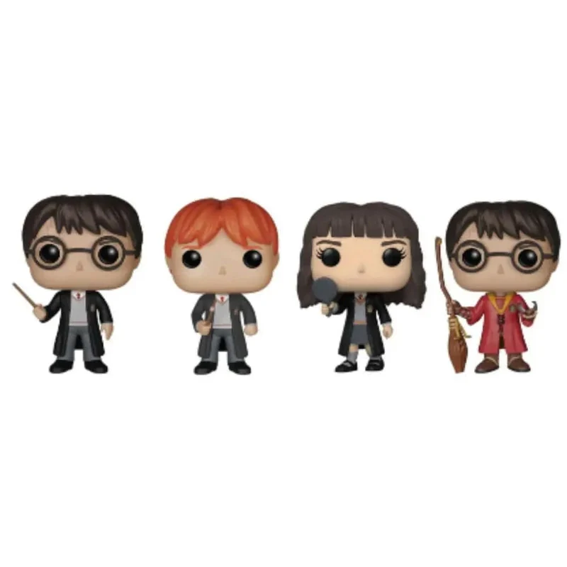 4pcsFigure HarridPotter Ron Hermine Snape Dobby Luna Lord Voldemort Soul Eating Vinyl Action Figure Sammlung Modell Spielzeug Geschenke