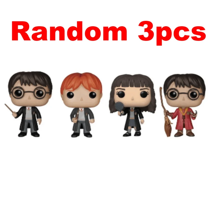 4pcsFigure HarridPotter Ron Hermine Snape Dobby Luna Lord Voldemort Soul Eating Vinyl Action Figure Sammlung Modell Spielzeug Geschenke
