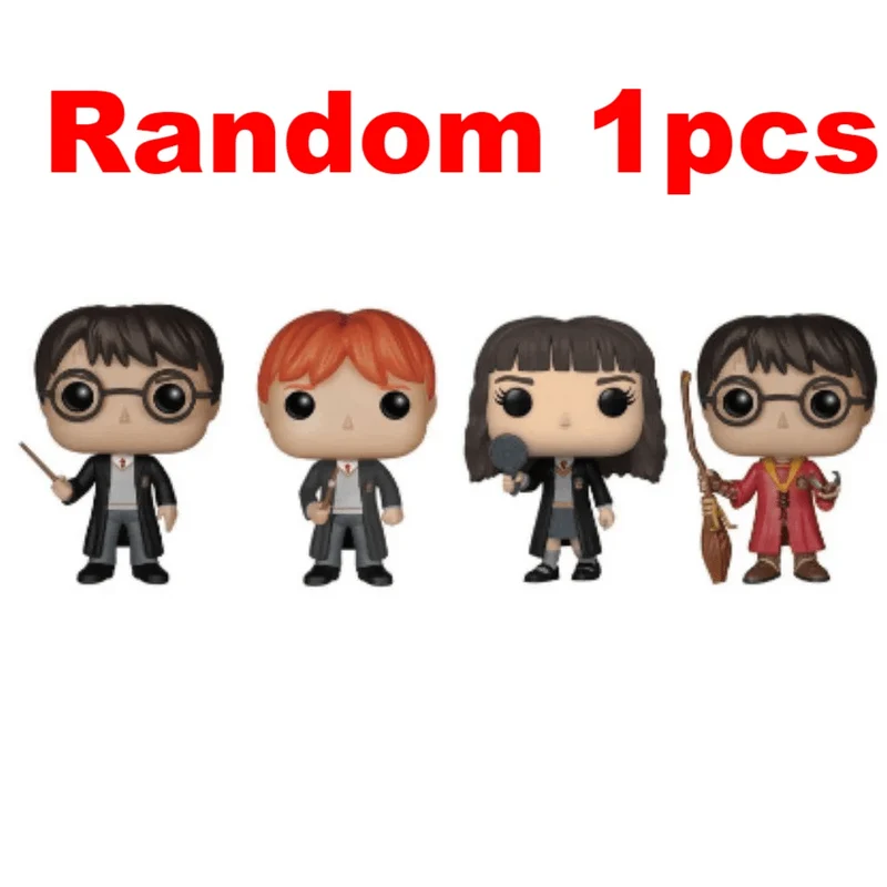 4pcsFigure HarridPotter Ron Hermine Snape Dobby Luna Lord Voldemort Soul Eating Vinyl Action Figure Sammlung Modell Spielzeug Geschenke