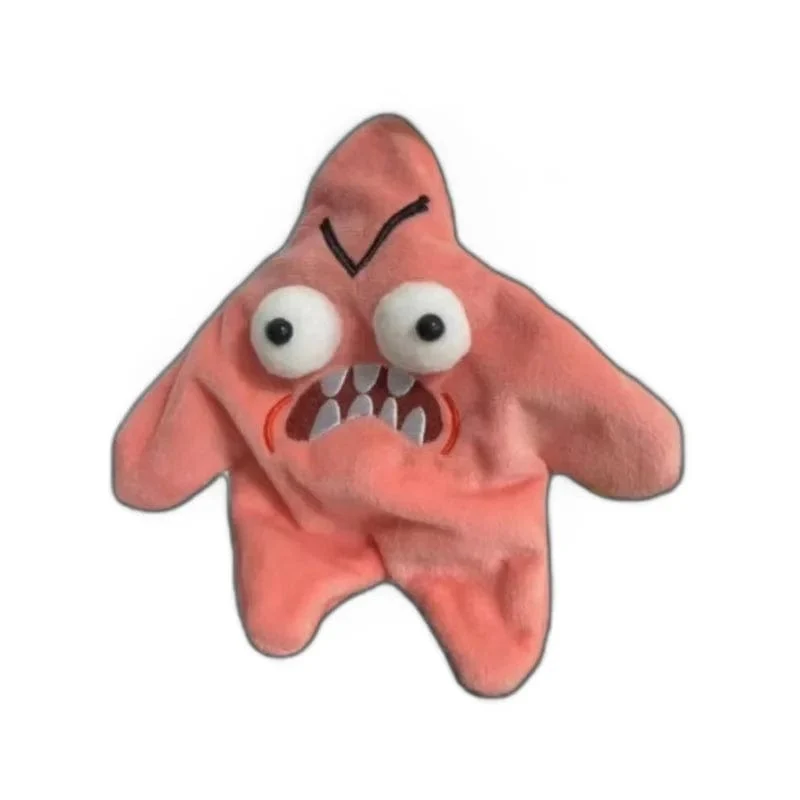Wütende, sich bewegende, springende Sterne, Plüschtier, süße gelbe fünfeckige Herz-Ausdruckssterne, weiches Kawaii-Spielzeug, Geschenk für Kinder und Erwachsene