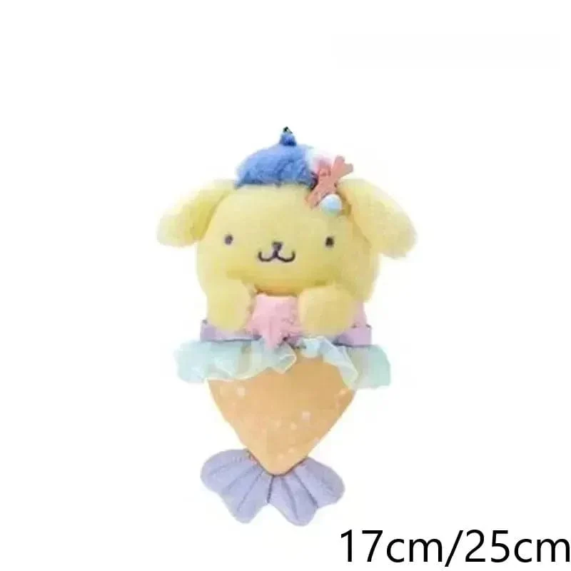 Sanrio Plüschtiere Kawaii Hello Kitty My Melody Zimmerdekor Kuromi Plüschtier Cinnamoroll Puppe Plüsch-Schlüsselanhänger für Weihnachtsgeschenke