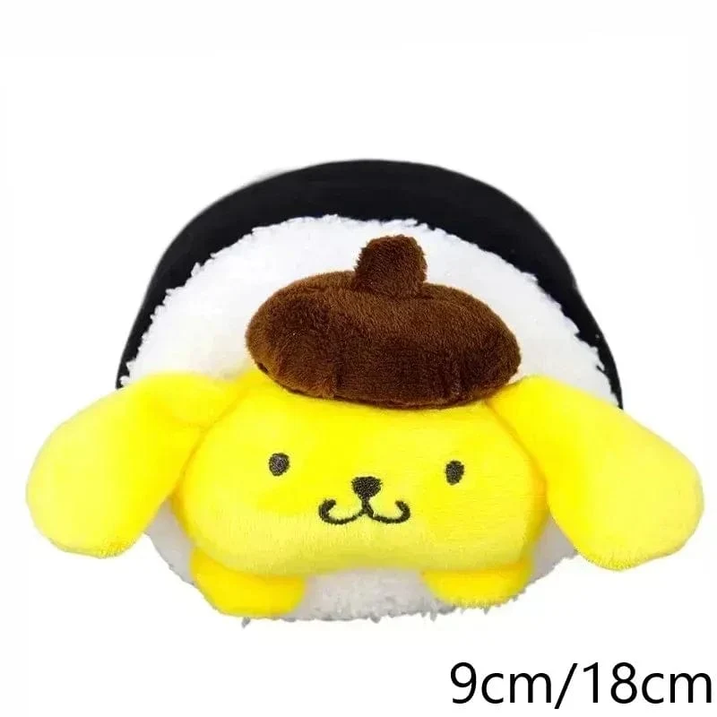 Sanrio Plüschtiere Kawaii Hello Kitty My Melody Zimmerdekor Kuromi Plüschtier Cinnamoroll Puppe Plüsch-Schlüsselanhänger für Weihnachtsgeschenke