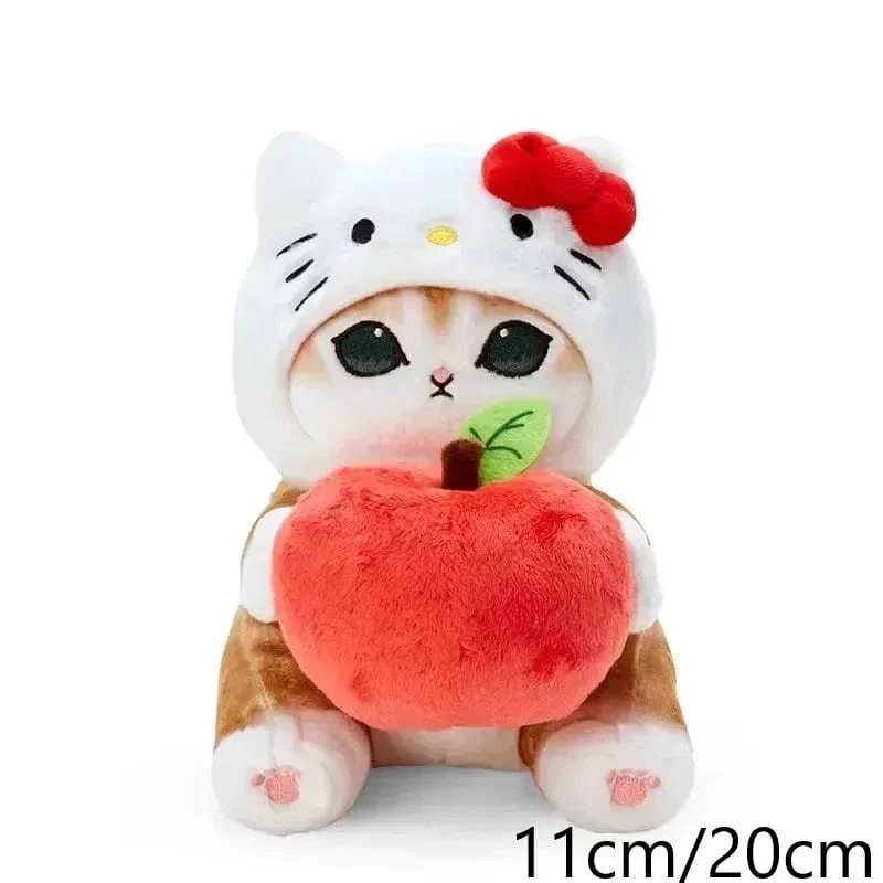 Sanrio Plüschtiere Kawaii Hello Kitty My Melody Zimmerdekor Kuromi Plüschtier Cinnamoroll Puppe Plüsch-Schlüsselanhänger für Weihnachtsgeschenke