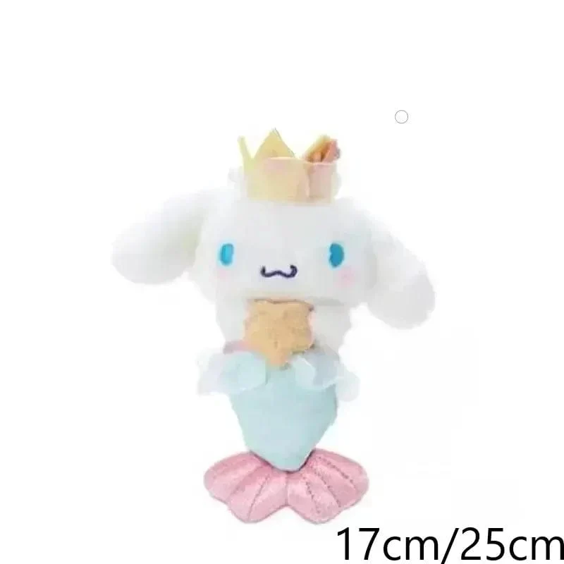 Sanrio Plüschtiere Kawaii Hello Kitty My Melody Zimmerdekor Kuromi Plüschtier Cinnamoroll Puppe Plüsch-Schlüsselanhänger für Weihnachtsgeschenke