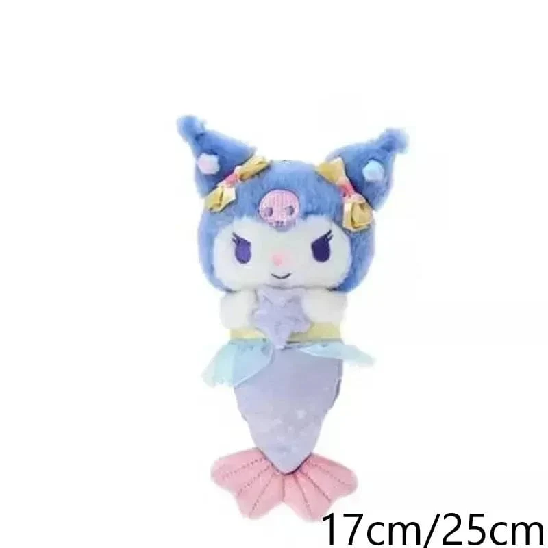 Sanrio Plüschtiere Kawaii Hello Kitty My Melody Zimmerdekor Kuromi Plüschtier Cinnamoroll Puppe Plüsch-Schlüsselanhänger für Weihnachtsgeschenke