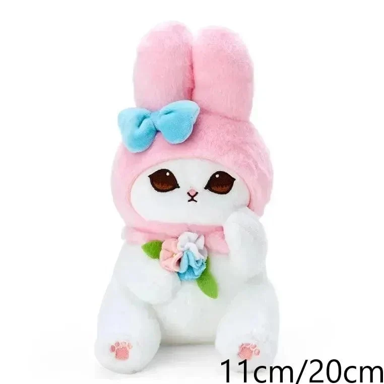 Sanrio Plüschtiere Kawaii Hello Kitty My Melody Zimmerdekor Kuromi Plüschtier Cinnamoroll Puppe Plüsch-Schlüsselanhänger für Weihnachtsgeschenke