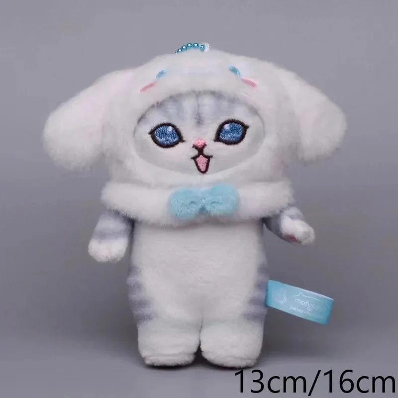 Sanrio Plüschtiere Kawaii Hello Kitty My Melody Zimmerdekor Kuromi Plüschtier Cinnamoroll Puppe Plüsch-Schlüsselanhänger für Weihnachtsgeschenke
