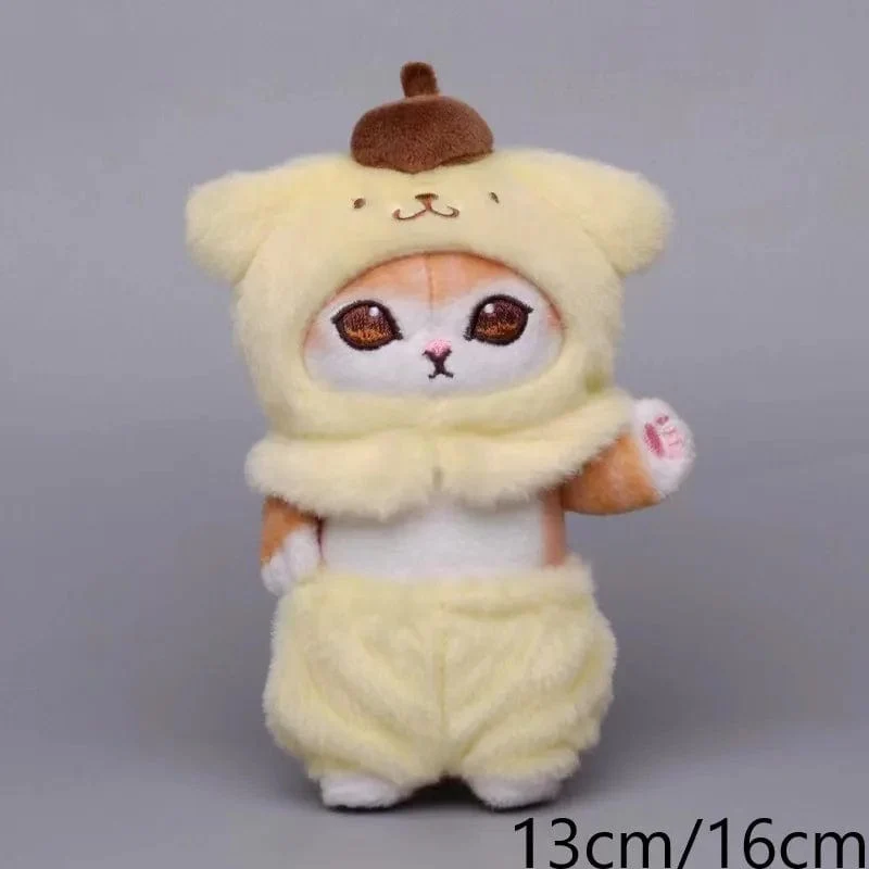 Sanrio Plüschtiere Kawaii Hello Kitty My Melody Zimmerdekor Kuromi Plüschtier Cinnamoroll Puppe Plüsch-Schlüsselanhänger für Weihnachtsgeschenke