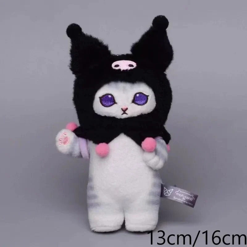 Sanrio Plüschtiere Kawaii Hello Kitty My Melody Zimmerdekor Kuromi Plüschtier Cinnamoroll Puppe Plüsch-Schlüsselanhänger für Weihnachtsgeschenke
