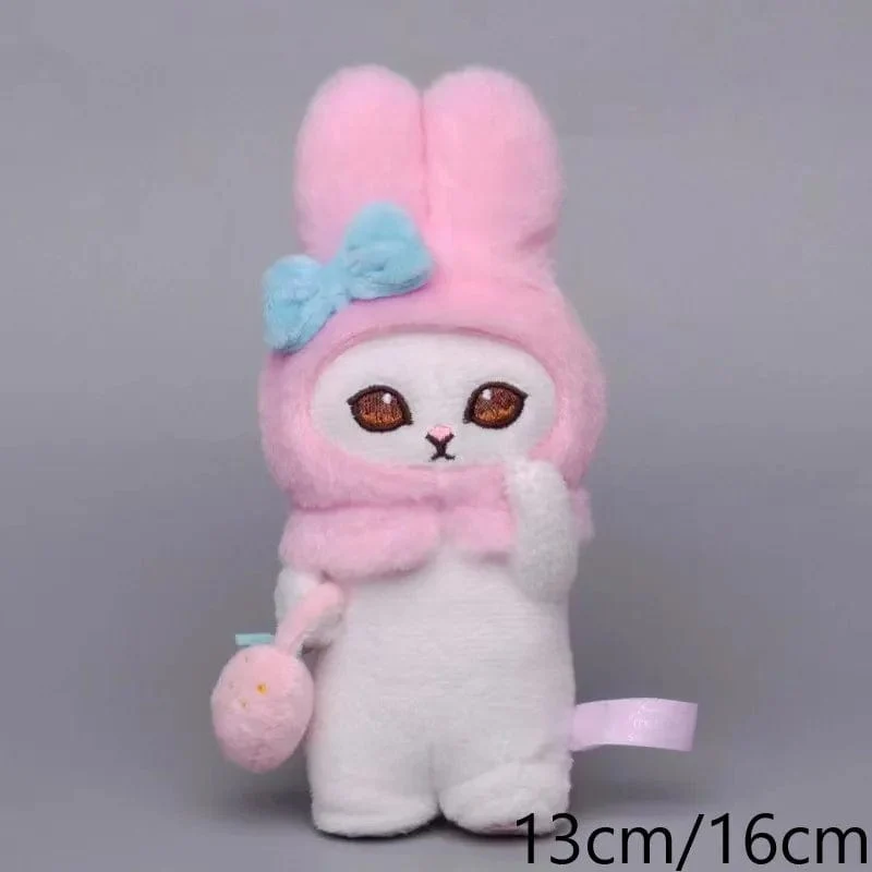 Sanrio Plüschtiere Kawaii Hello Kitty My Melody Zimmerdekor Kuromi Plüschtier Cinnamoroll Puppe Plüsch-Schlüsselanhänger für Weihnachtsgeschenke