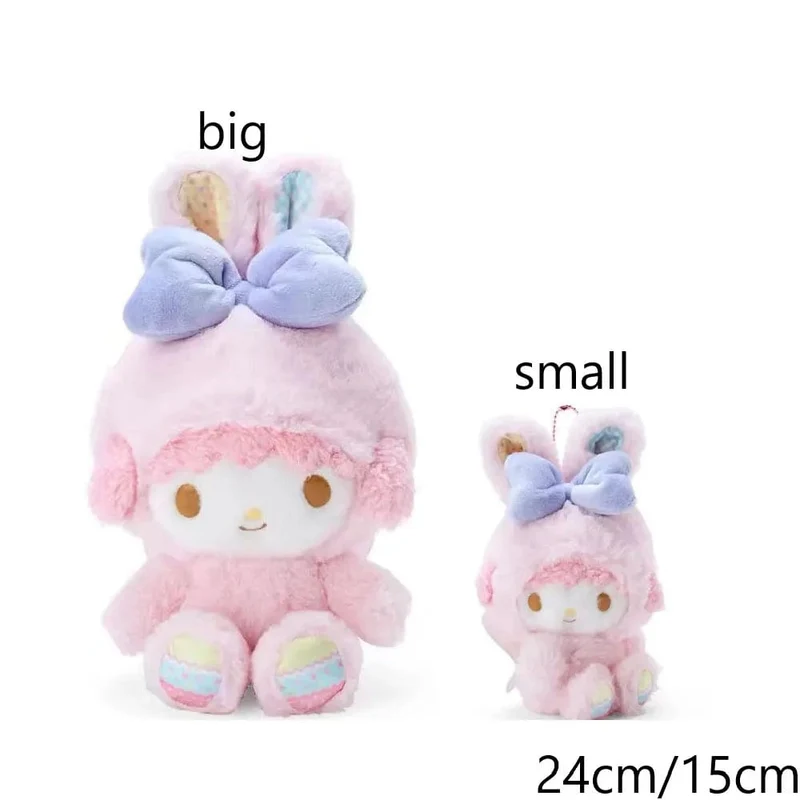Sanrio Plüschtiere Kawaii Hello Kitty My Melody Zimmerdekor Kuromi Plüschtier Cinnamoroll Puppe Plüsch-Schlüsselanhänger für Weihnachtsgeschenke