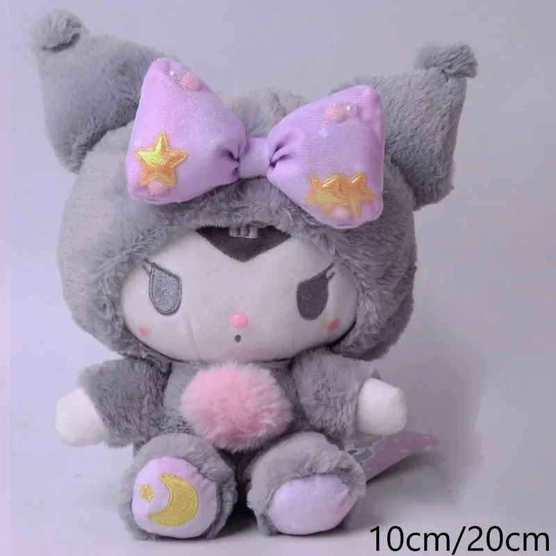 Sanrio Plüschtiere Kawaii Hello Kitty My Melody Zimmerdekor Kuromi Plüschtier Cinnamoroll Puppe Plüsch-Schlüsselanhänger für Weihnachtsgeschenke