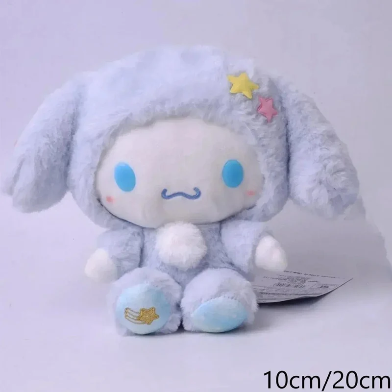 Sanrio Plüschtiere Kawaii Hello Kitty My Melody Zimmerdekor Kuromi Plüschtier Cinnamoroll Puppe Plüsch-Schlüsselanhänger für Weihnachtsgeschenke