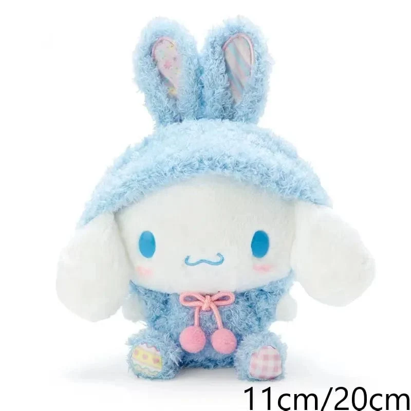 Sanrio Plüschtiere Kawaii Hello Kitty My Melody Zimmerdekor Kuromi Plüschtier Cinnamoroll Puppe Plüsch-Schlüsselanhänger für Weihnachtsgeschenke