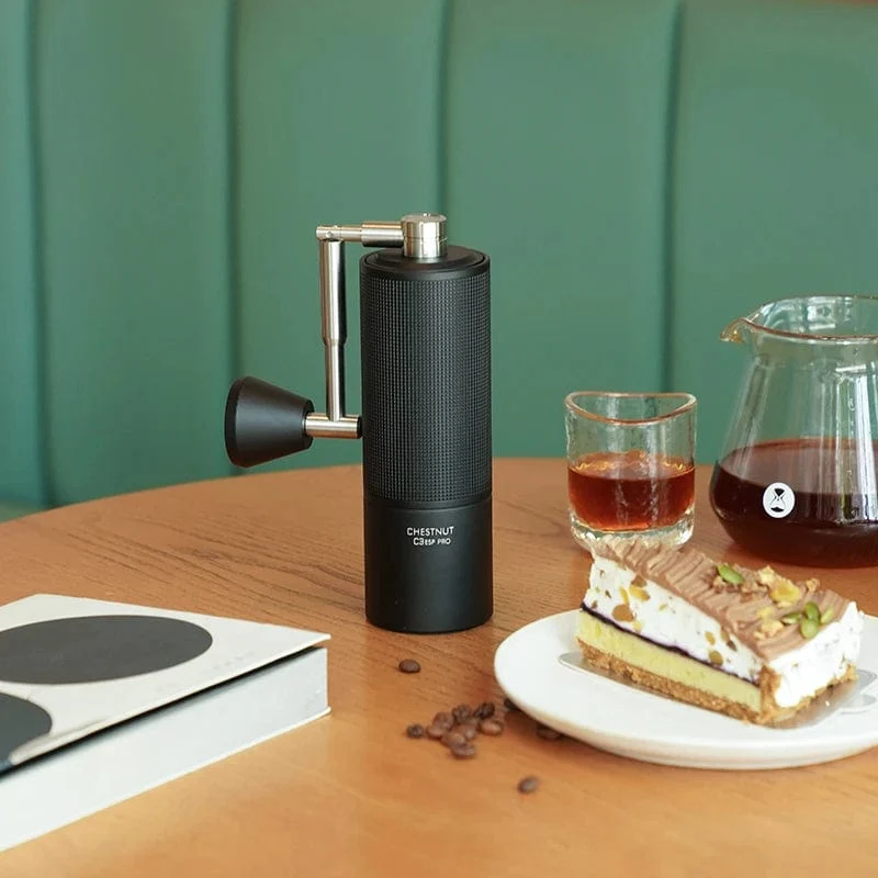 TIMEMORE Chestnut C3 ESP PRO C3S PRO Manuelle Kaffeemühle Upgrade Ganzmetallgehäuse & S2C-Mahlwerk Anti-Rutsch-Design Handkaffeemühle