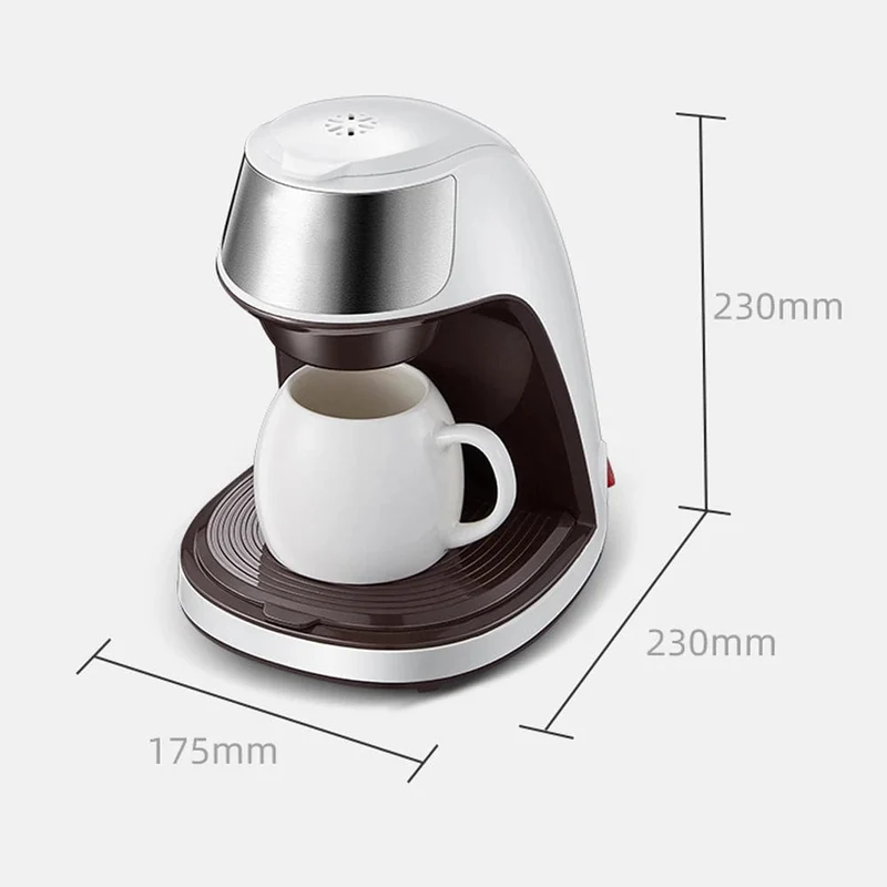 Mini Elektrische Filterkaffeemaschine Amerikanische Filterkaffeemaschine Ein-Knopf-Bedienung Kaffeemaschine Kaffee-Tools