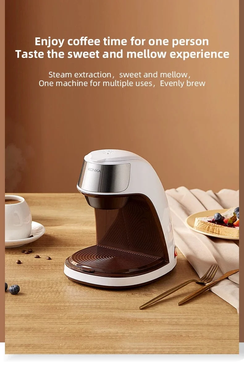 Mini Elektrische Filterkaffeemaschine Amerikanische Filterkaffeemaschine Ein-Knopf-Bedienung Kaffeemaschine Kaffee-Tools