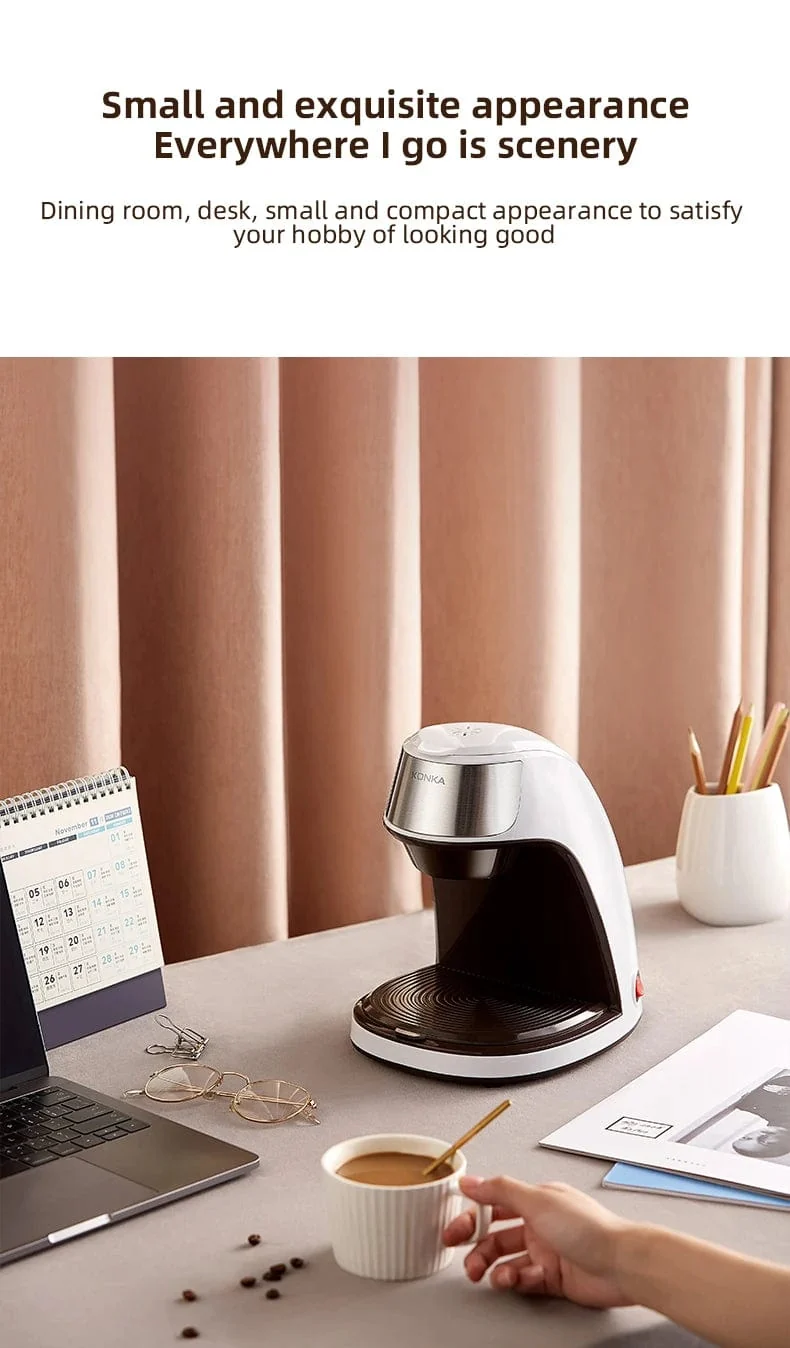 Mini Elektrische Filterkaffeemaschine Amerikanische Filterkaffeemaschine Ein-Knopf-Bedienung Kaffeemaschine Kaffee-Tools