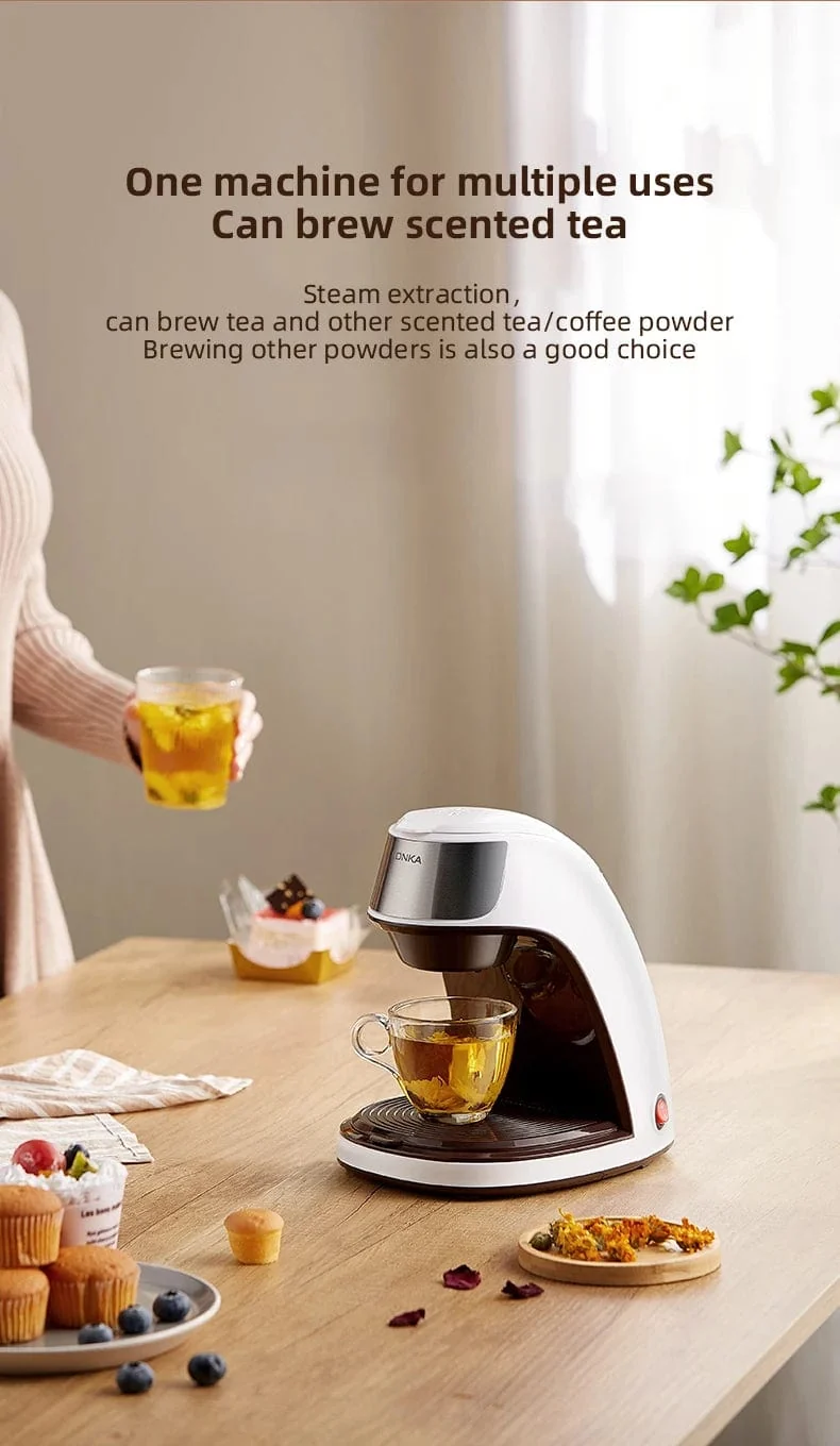 Mini Elektrische Filterkaffeemaschine Amerikanische Filterkaffeemaschine Ein-Knopf-Bedienung Kaffeemaschine Kaffee-Tools