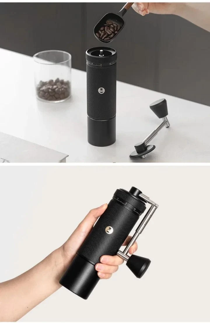 TIMEMORE Chestnut S3 Manuelle Kaffeemühle, Espressomühle aus Edelstahl mit konischem Mahlwerk für Camping und Reisen