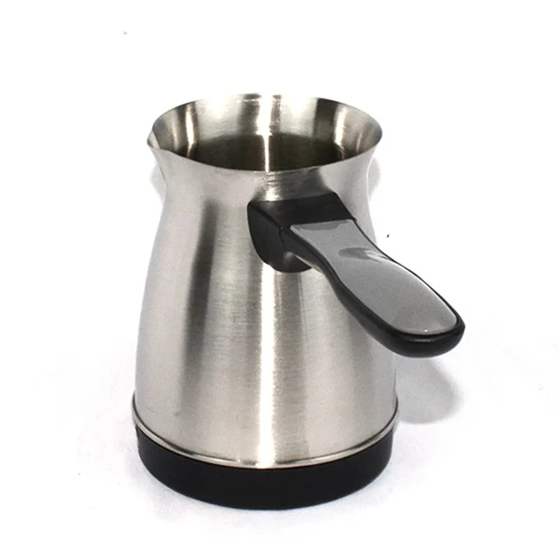Tragbare Kaffeemaschine, elektrisch, türkisch, griechisch, Kaffeemaschine aus Edelstahl, Moka-Kanne, Kaffeemaschine