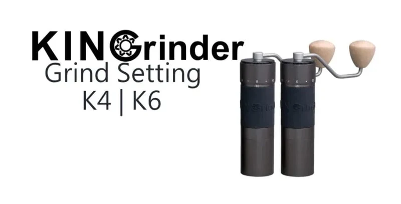 Kingrinder K4/K6 manuelle Kaffeemühle tragbare Mühle 420 Edelstahl 48 mm Edelstahl Titan-Beschichtung Grat