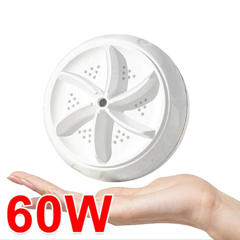 Tragbarer Mini-Ultraschall-Waschautomat für Babykleidung, Turbo-Waschmaschine, Hochleistungs-Unterwäschesocken, USB-Waschautomat für Geschäftsreisen