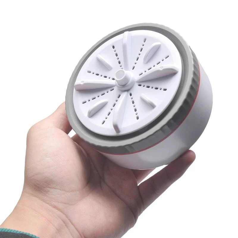 Rotierender Turbo-Ultraschall-Wasch- und Spülmaschinenreiniger mit USB-Anschluss, tragbare Mini-Waschmaschine für Kleidung, Unterwäsche-Waschmaschine für unterwegs