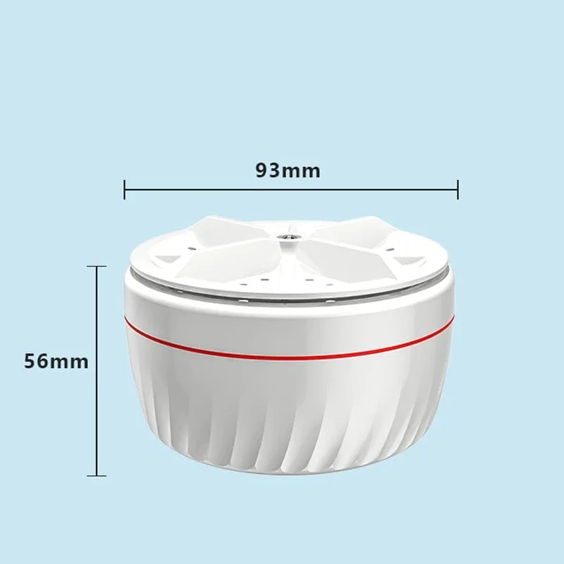 Mini-Waschmaschine, USB-Ultraschall-Turbinenwaschmaschine mit rotierender Waschmaschine für Socken, Unterwäsche, Geschirrspülen, Reisen, Zuhause, Wohnmobil, Wohnung