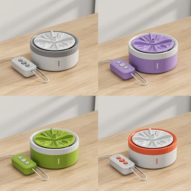 Tragbare Mini-Waschmaschine mit USB-Anschluss, 3 Gänge, Timer, rotierender Turbo, Unterwäsche, Sockenwaschmaschine, Spülmaschine für Babys, auf Reisen und zu Hause 미니세탁기