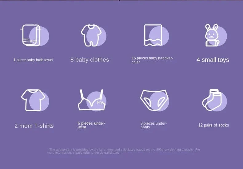 8L tragbare kleine faltbare Waschmaschine mit Schleuder für Socken, Unterwäsche, Höschen, Waschmaschine, Haushalts-Mini-Waschmaschine