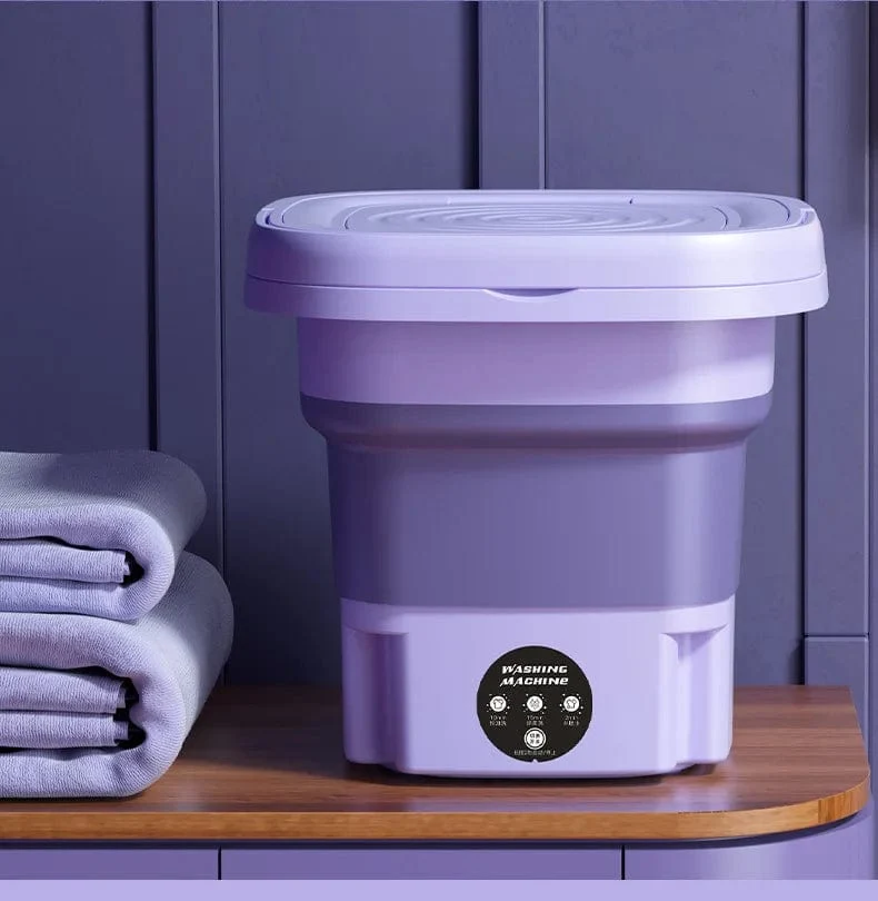 8L tragbare kleine faltbare Waschmaschine mit Schleuder für Socken, Unterwäsche, Höschen, Waschmaschine, Haushalts-Mini-Waschmaschine