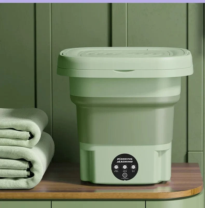 8L tragbare kleine faltbare Waschmaschine mit Schleuder für Socken, Unterwäsche, Höschen, Waschmaschine, Haushalts-Mini-Waschmaschine