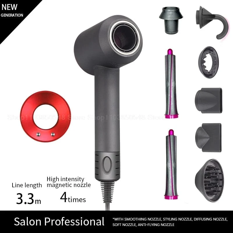 Professioneller Super-Haartrockner Persönliche Haarpflege Styling Negative Ionen Salon Werkzeug Konstante Anion Elektrische Blattlose Haartrockner