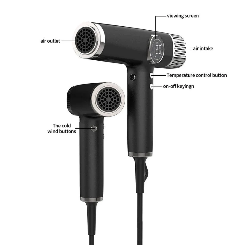 110000 U/min Professioneller Haartrockner, bürstenloser Haartrockner mit negativen Ionen, superstarker Wind, geräuscharmer Salon, 1600 W elektrisches Gebläse