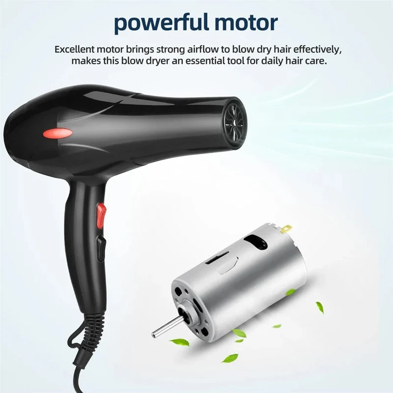 CkeyiN 1600W Haartrockner, professioneller Negativ-Ionen-Föhn, Heimgebrauch, Heiß-/Kalt-Föhn, Salon-Föhn, Diffusor, Konzentratordüse