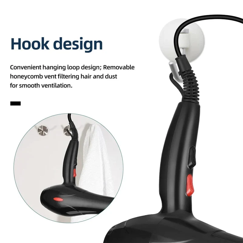 CkeyiN 1600W Haartrockner, professioneller Negativ-Ionen-Föhn, Heimgebrauch, Heiß-/Kalt-Föhn, Salon-Föhn, Diffusor, Konzentratordüse