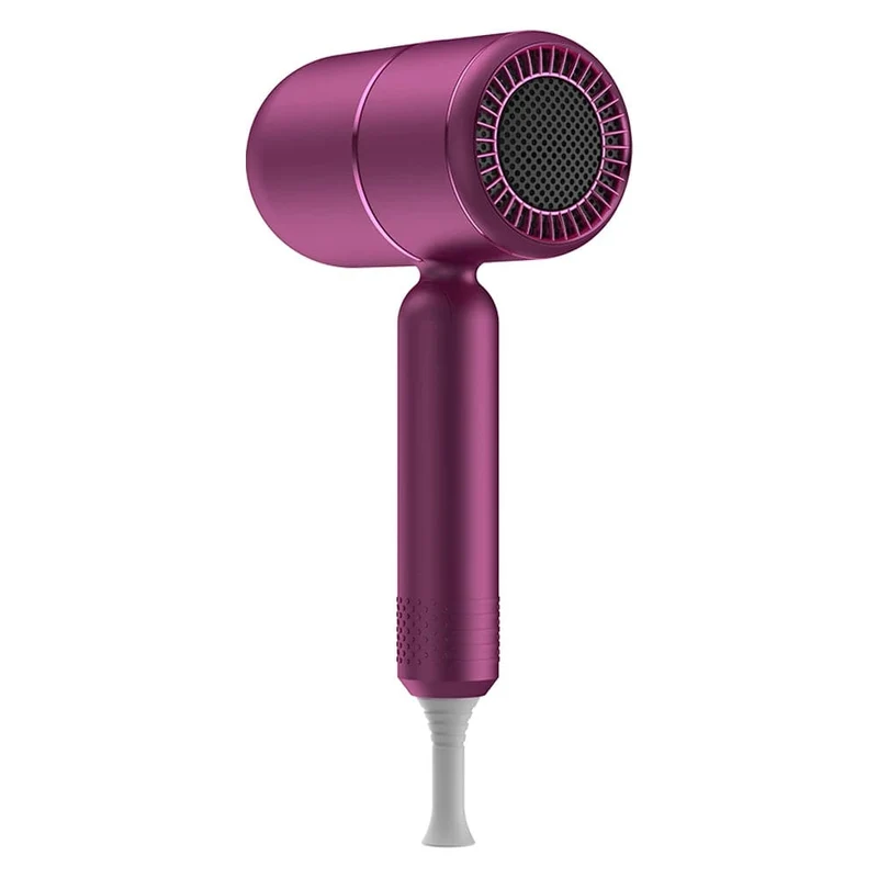 Haartrockner mit Diffusor, Ionen-Föhn, professioneller tragbarer Haartrockner, Zubehör für Frauen, lockiges Haar, lila, Haushaltsgerät