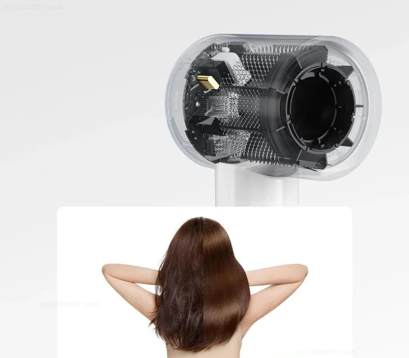 XIAOMI MIJIA H501 SE Hochgeschwindigkeits-Haartrockner, 62 m/s Windgeschwindigkeit, negative Ionen-Haarpflege, 110,000 U/min, professionelles Trocknen, 220 V, CN-Version