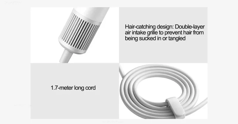 XIAOMI MIJIA H501 SE Hochgeschwindigkeits-Haartrockner, 62 m/s Windgeschwindigkeit, negative Ionen-Haarpflege, 110,000 U/min, professionelles Trocknen, 220 V, CN-Version