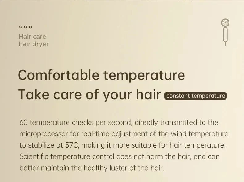 Professioneller Ionen-Haartrockner, leistungsstarker, schnelltrocknender Haartrockner, geräuscharmer Haarpflege-Thermostat, tragbare Haartrockner und Zubehör