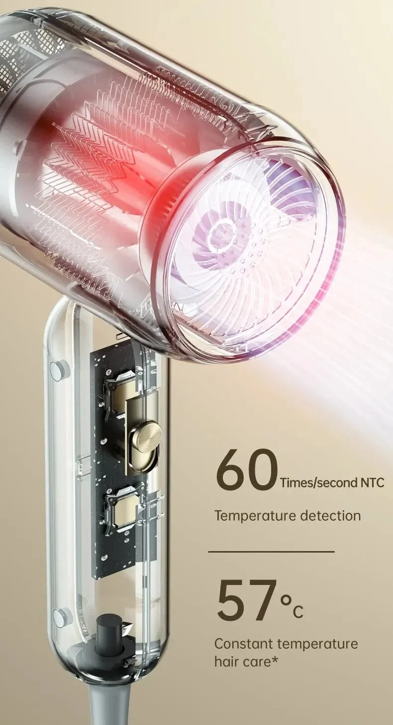 Professioneller Ionen-Haartrockner, leistungsstarker, schnelltrocknender Haartrockner, geräuscharmer Haarpflege-Thermostat, tragbare Haartrockner und Zubehör