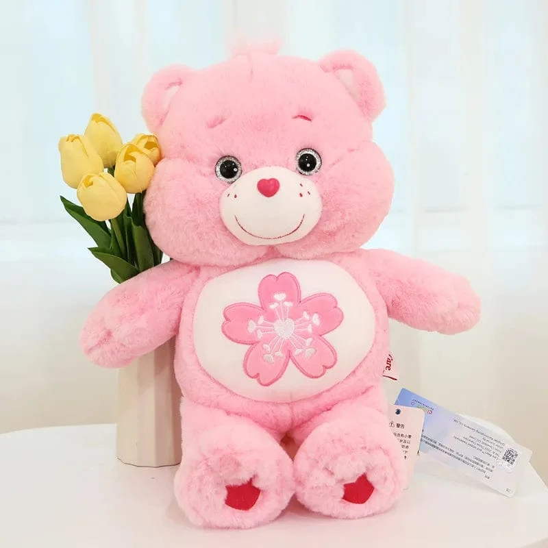 22/33/45cm Care Bears Kawaii Plüschtiere Rosa Sakura Bär Schöne Cartoon Bär Weiche Angefüllte Puppen Mädchen Jungen Niedliche Spielzeug Geschenk