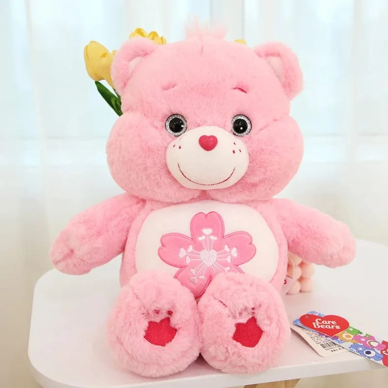 22/33/45cm Care Bears Kawaii Plüschtiere Rosa Sakura Bär Schöne Cartoon Bär Weiche Angefüllte Puppen Mädchen Jungen Niedliche Spielzeug Geschenk