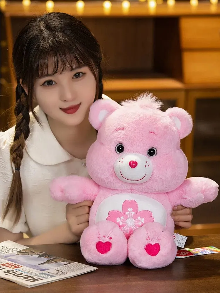 22/33/45cm Care Bears Kawaii Plüschtiere Rosa Sakura Bär Schöne Cartoon Bär Weiche Angefüllte Puppen Mädchen Jungen Niedliche Spielzeug Geschenk