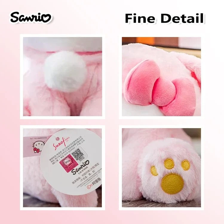 Anime Sanrio Hello Kitty KT Katze Kaninchen Stofftiere, süße Plüschtiere, Kawaii Cartoon Puppen, Geburtstagsgeschenk für Kinder, Babys, Freundin