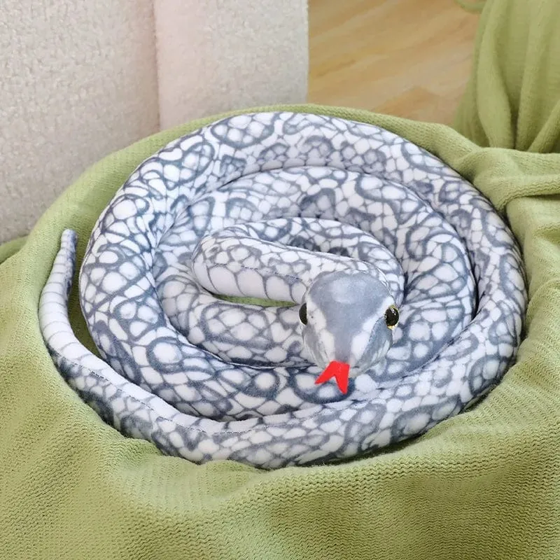 Künstliches Python-Plüschtier, lange Schlange, gelb, orange, grün, Python-Plüschtier, zum Dekorieren der Weihnachtsdekorationen des Hauses
