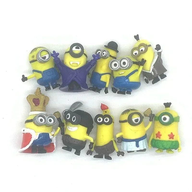 10 Teile/satz kawai Minones Figuren Spielzeug 3D Auge Despicable Minones Action-figuren Klassische Spielzeug Weihnachten Geschenke für Kinder