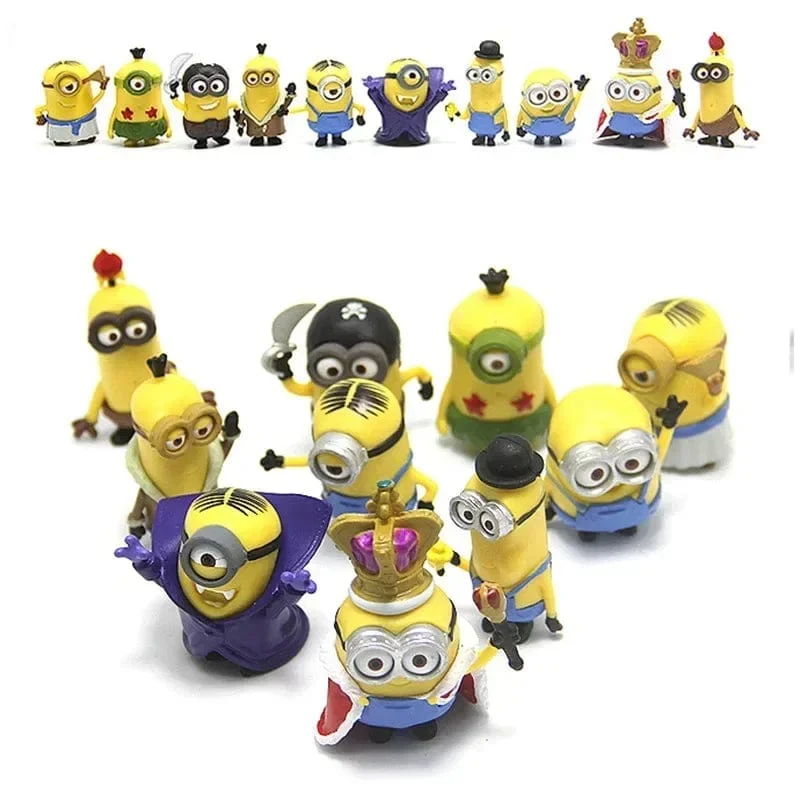 10 Teile/satz kawai Minones Figuren Spielzeug 3D Auge Despicable Minones Action-figuren Klassische Spielzeug Weihnachten Geschenke für Kinder