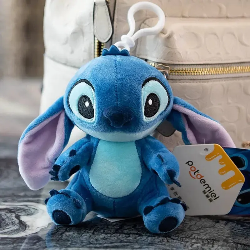 Original Disney Stitch Lotso Plüsch Spielzeug Schlüsselanhänger Anhänger Zubehör süße Cartoon gefüllte Puppe Schlüsselanhänger Spielzeug Schlüsselanhänger Geschenk